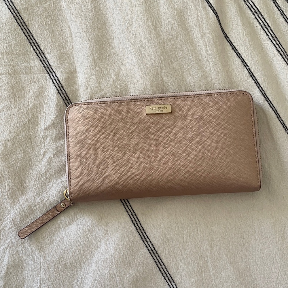 Rose Gold Kate Spade wallet
